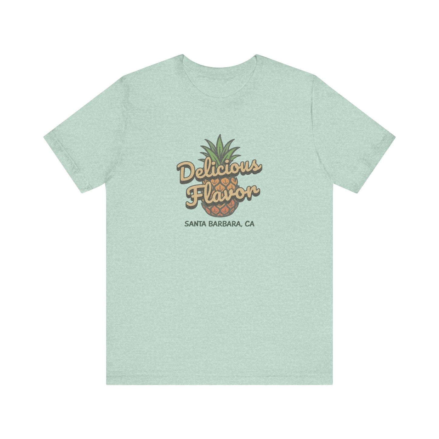 Delicious Flavor — Santa Barbara Pineapple Retro Tee (Light)