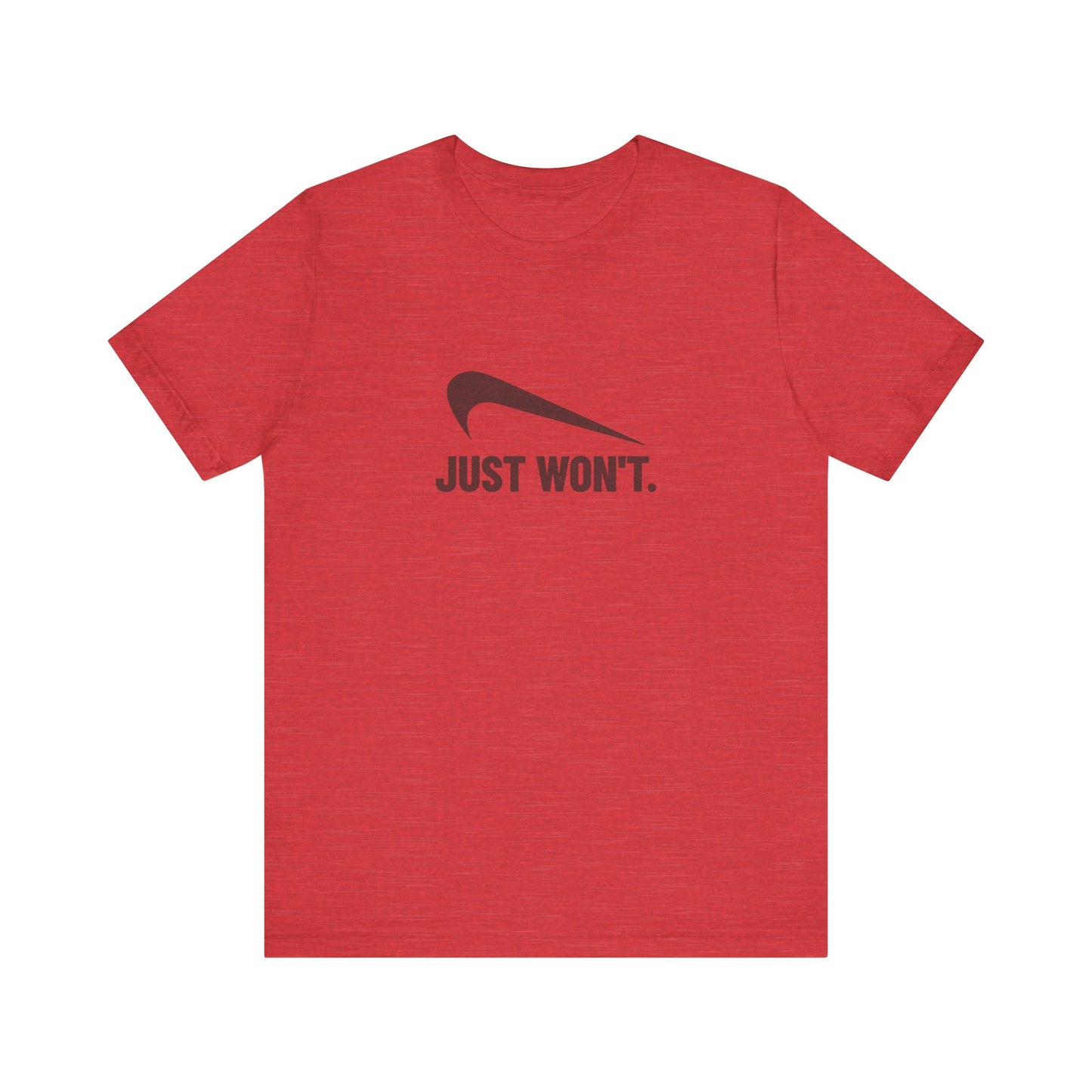 Just Won’t Athletic Parody — Retro Workout Tee (Light)