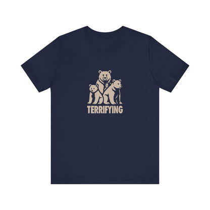 Bears Are Terrifying — Retro Silhouette Tee (Dark)