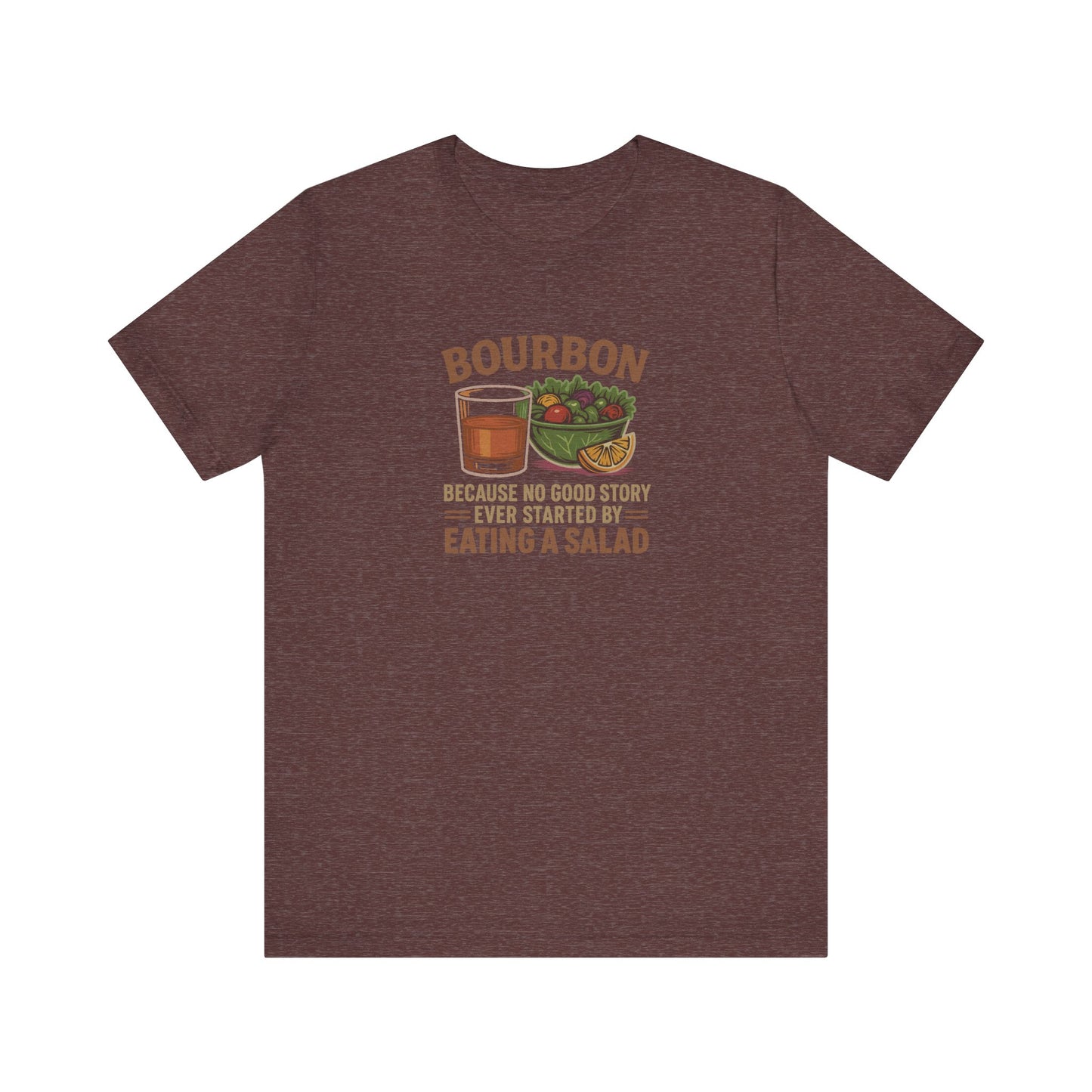 Bourbon > Eating a Salad — Retro Graphic Tee (Dark)