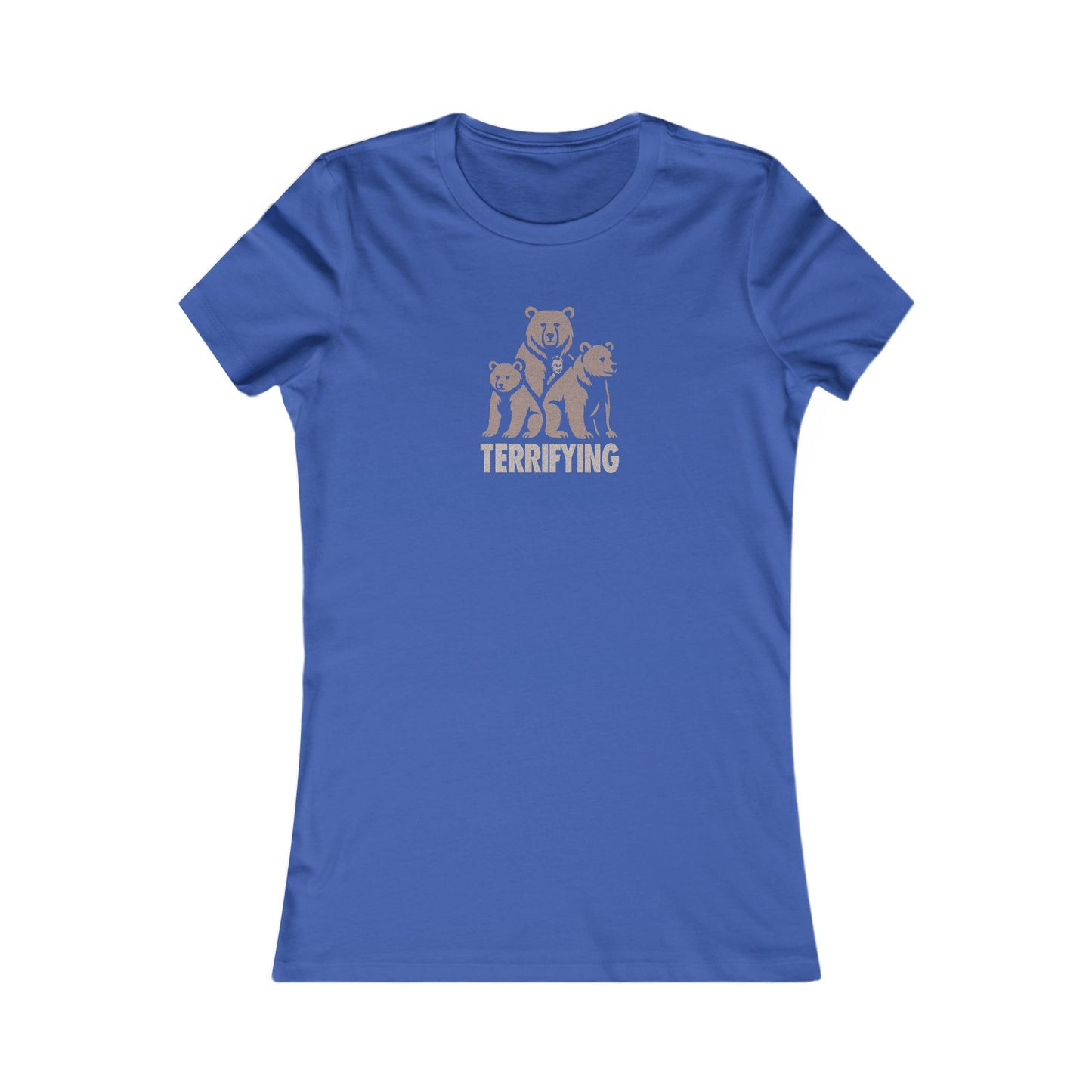 Bears Are Terrifying — Retro Silhouette Women's Tee (Dark)