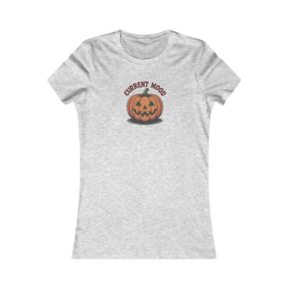 Current Mood (Vintage Jack) — Retro Halloween Women's Tee (Light)