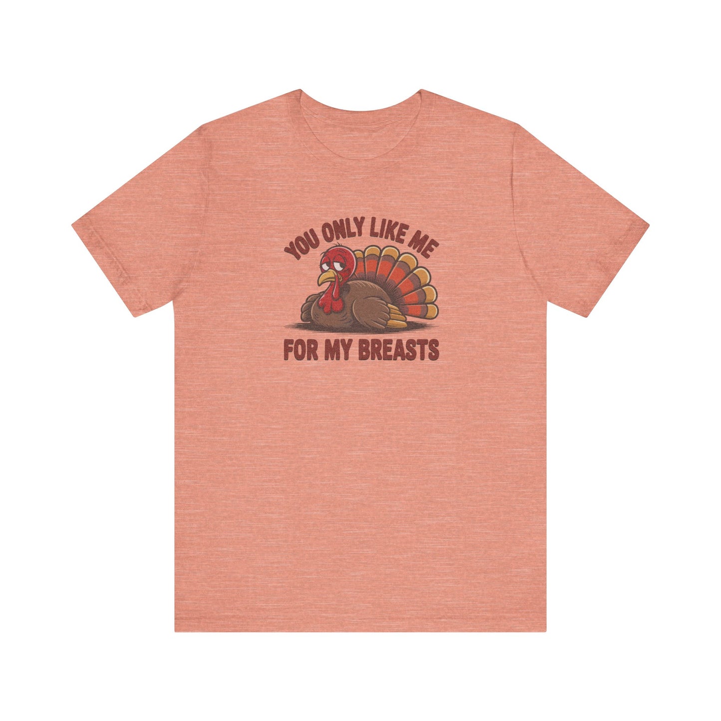 You Only Like Me for My Breasts — Thanksgiving Retro Tee (Light)