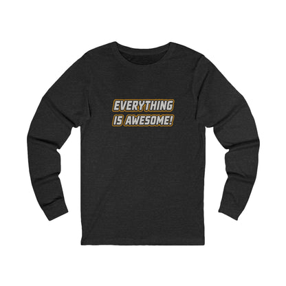 Everything is Awesome! — The LEGO Movie-Inspired Retro Long Sleeve (Dark)
