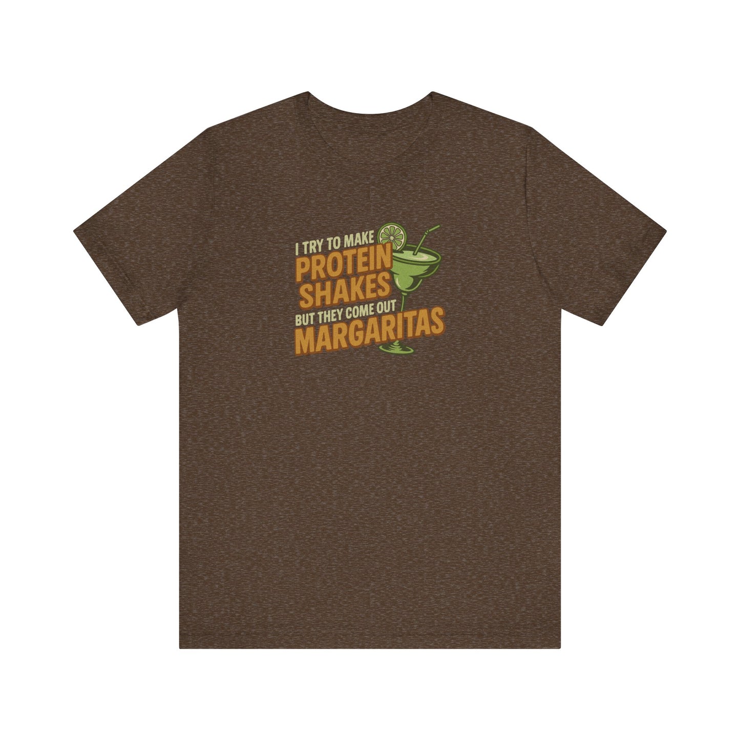 Protein Shakes (Oops, All Margaritas) — Retro Tee (Dark)
