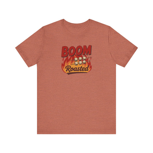 Boom, Roasted — Michael Scott Retro Tee (Light)