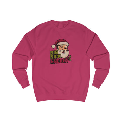 Big Nick Energy — Retro Santa Christmas Sweatshirt (Light)