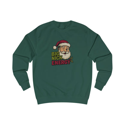 Big Nick Energy — Retro Santa Christmas Sweatshirt (Light)