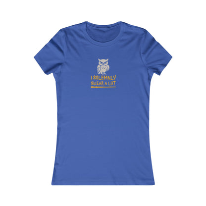 I Solemnly Swear a Lot — Harry Potter Retro Women's Tee (Dark)