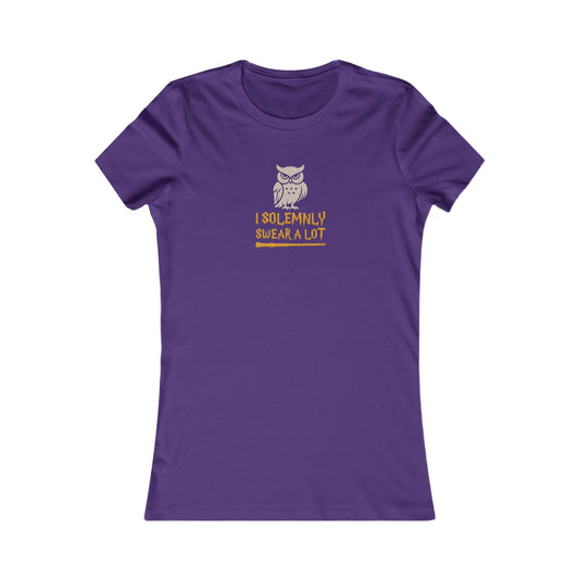 I Solemnly Swear a Lot — Harry Potter Retro Women's Tee (Dark)