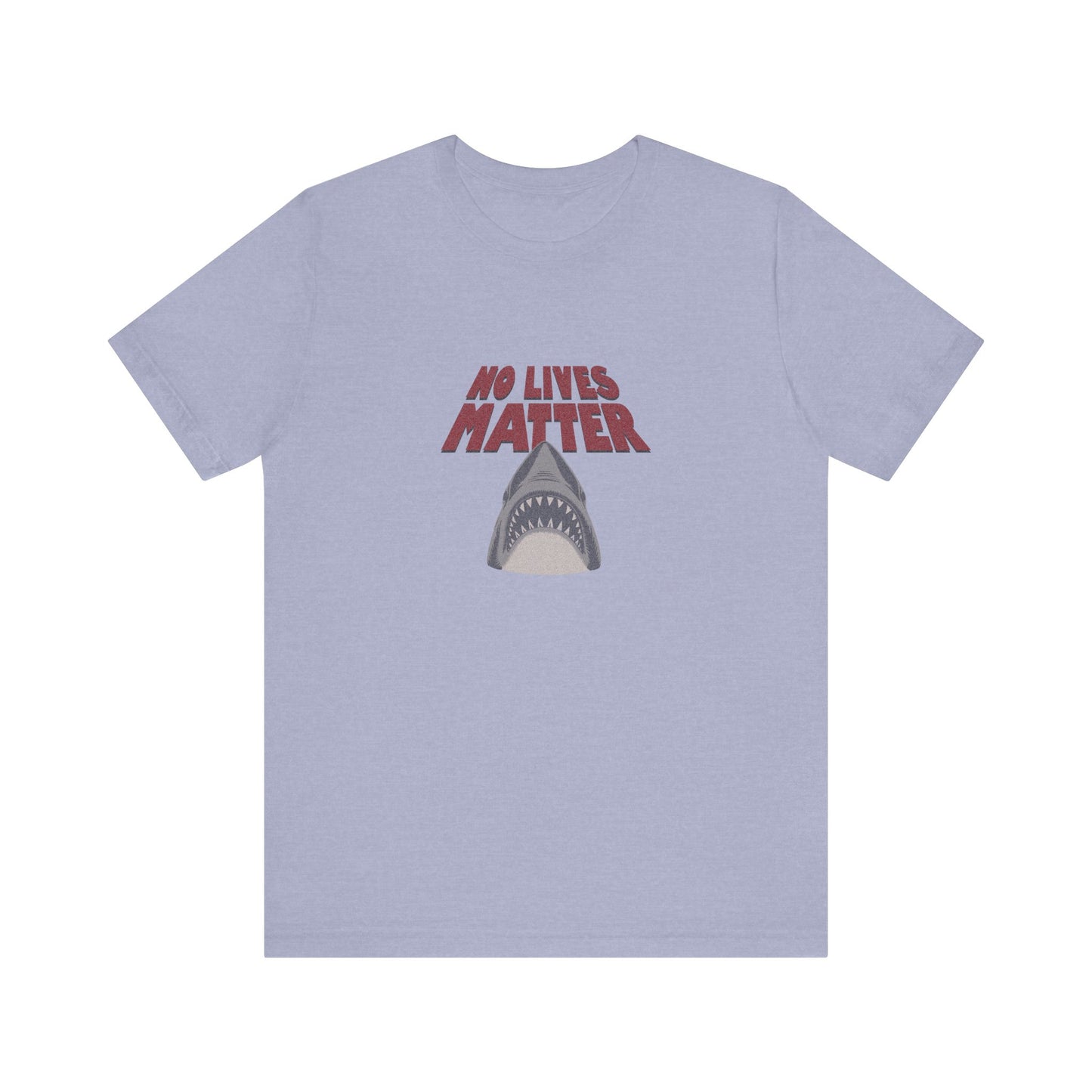 No Lives Matter — Jaws-Inspired Retro Tee (Light)