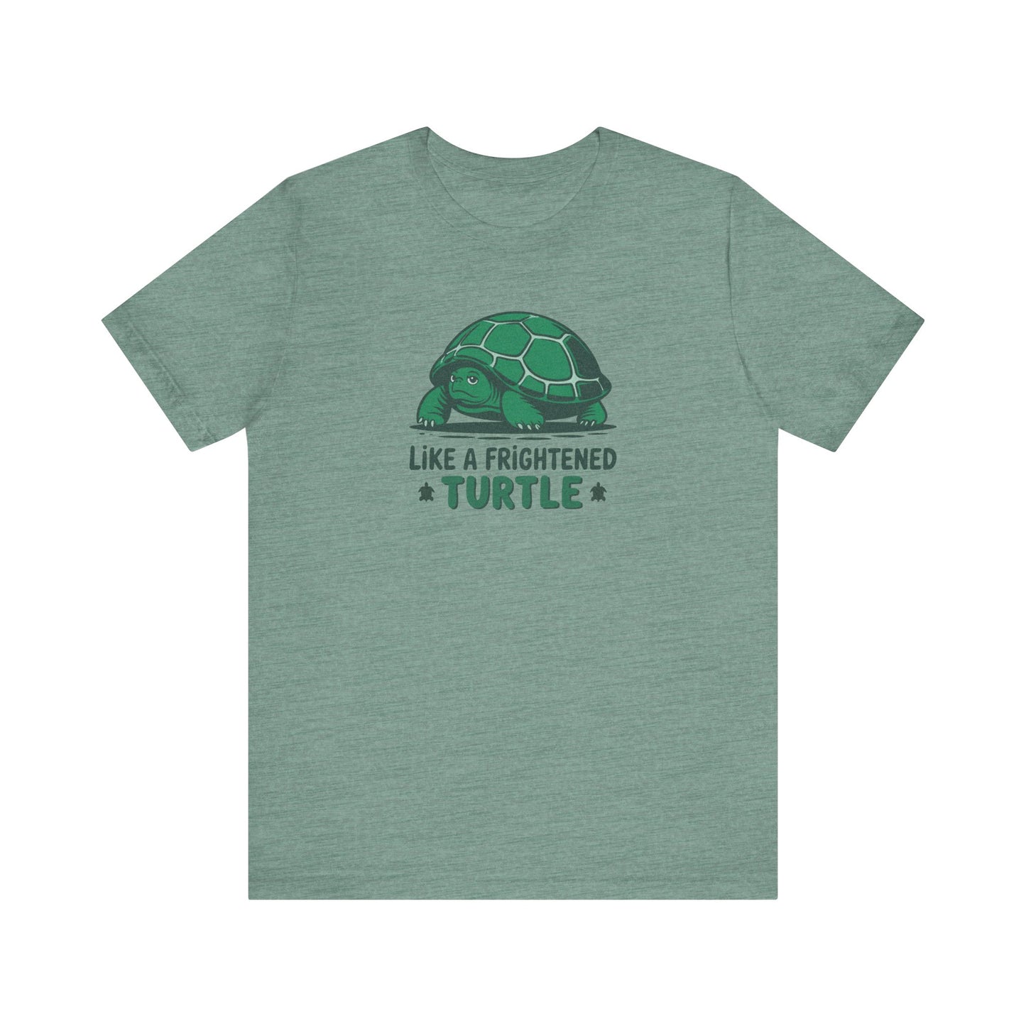 Like a Frightened Turtle — George Costanza Shrinkage Retro Tee (Light)
