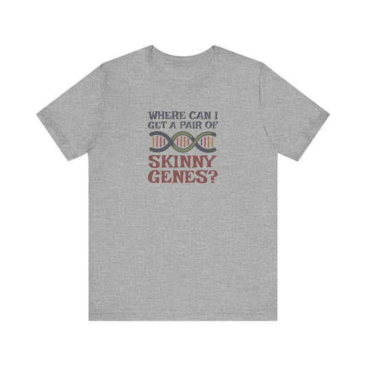 Pair of Skinny Genes (Colorful) — Retro Graphic Tee (Light)