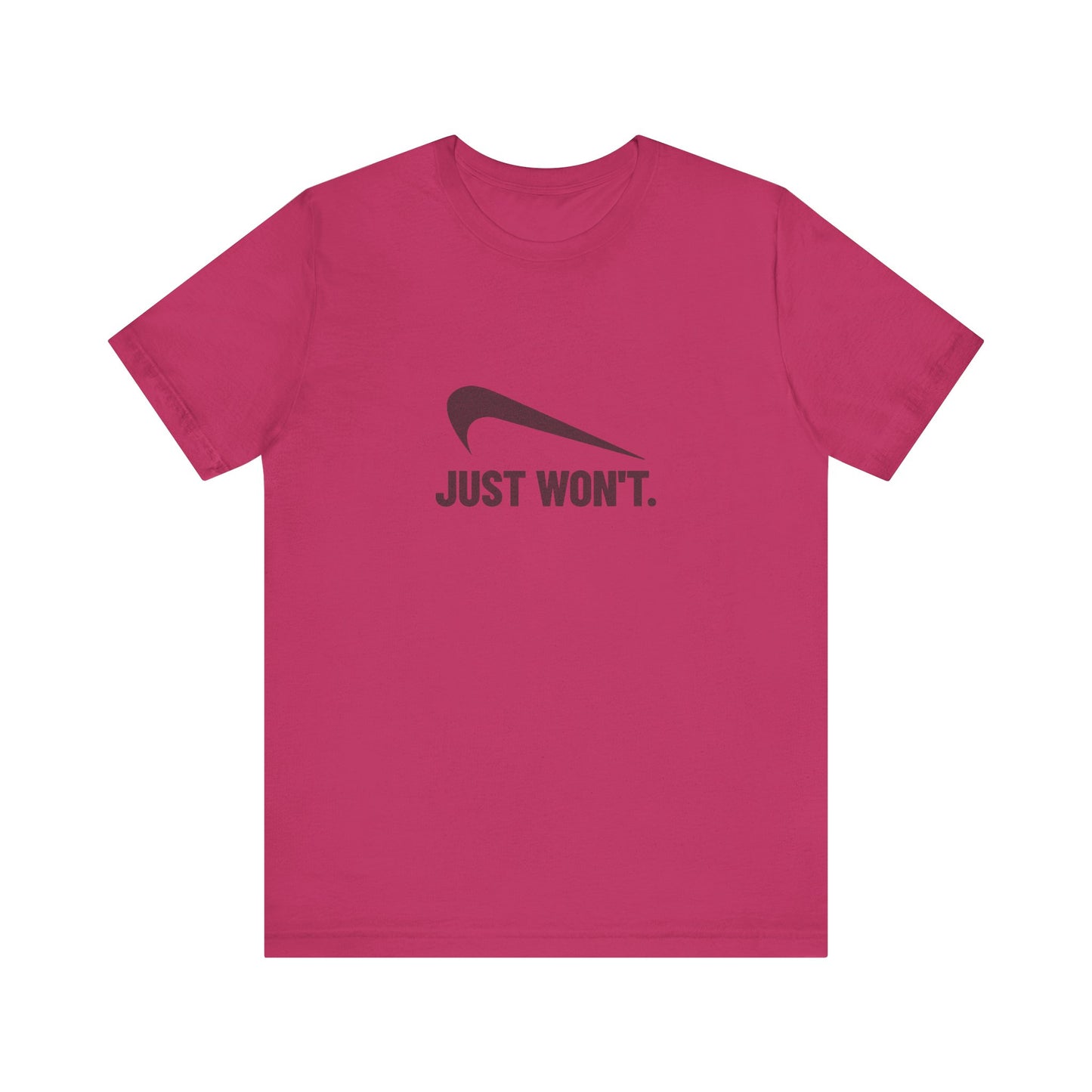 Just Won’t Athletic Parody — Retro Workout Tee (Light)