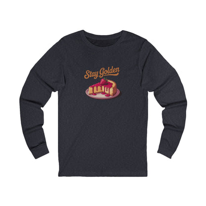 Stay Golden — Retro Cheesecake Graphic Long Sleeve (Dark)