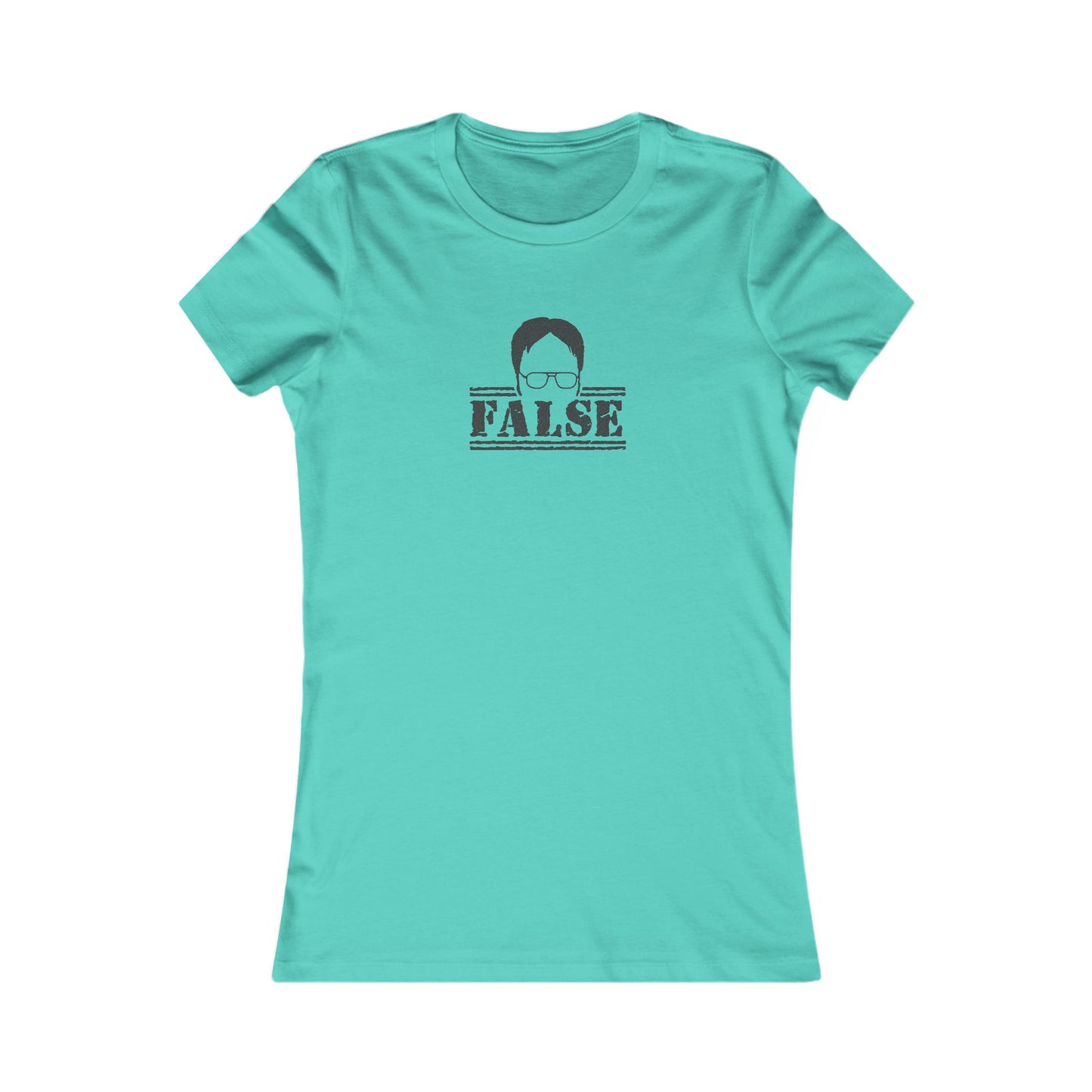 Dwight Schrute FALSE —  The Office-Inspired Retro Women's Tee (Light)