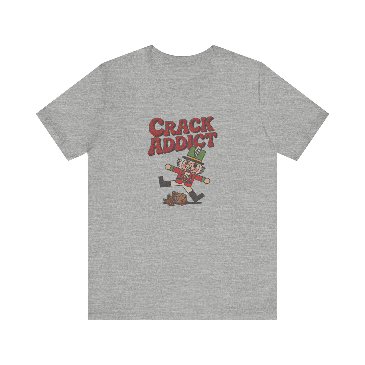 Crack Addict Nutcracker (Unhinged Remix) — Retro Tee (Light)