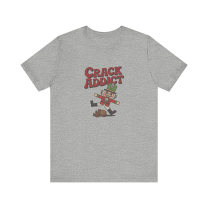 Crack Addict Nutcracker (Unhinged Remix) — Retro Tee (Light)
