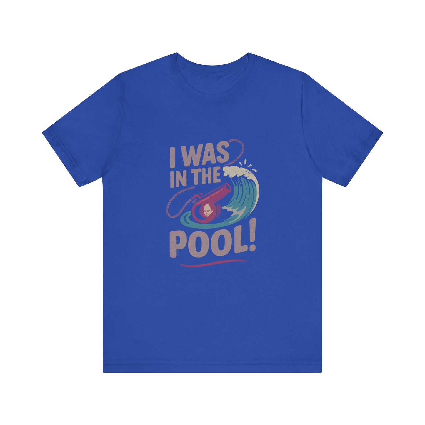 I Was in the Pool! — George Costanza Shrinkage Retro Tee (Dark)