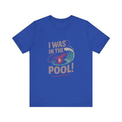 I Was in the Pool! — George Costanza Shrinkage Retro Tee (Dark)