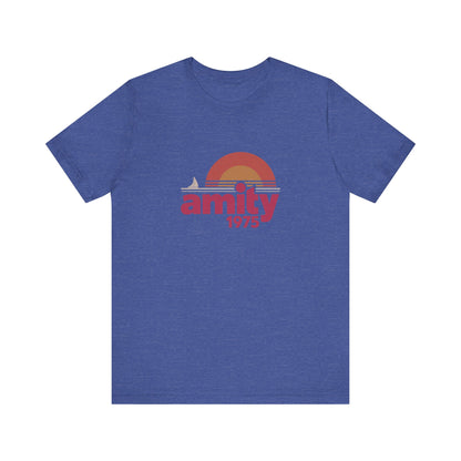 Amity Island 1975 — Jaws-Inspired Retro Tee (Dark)