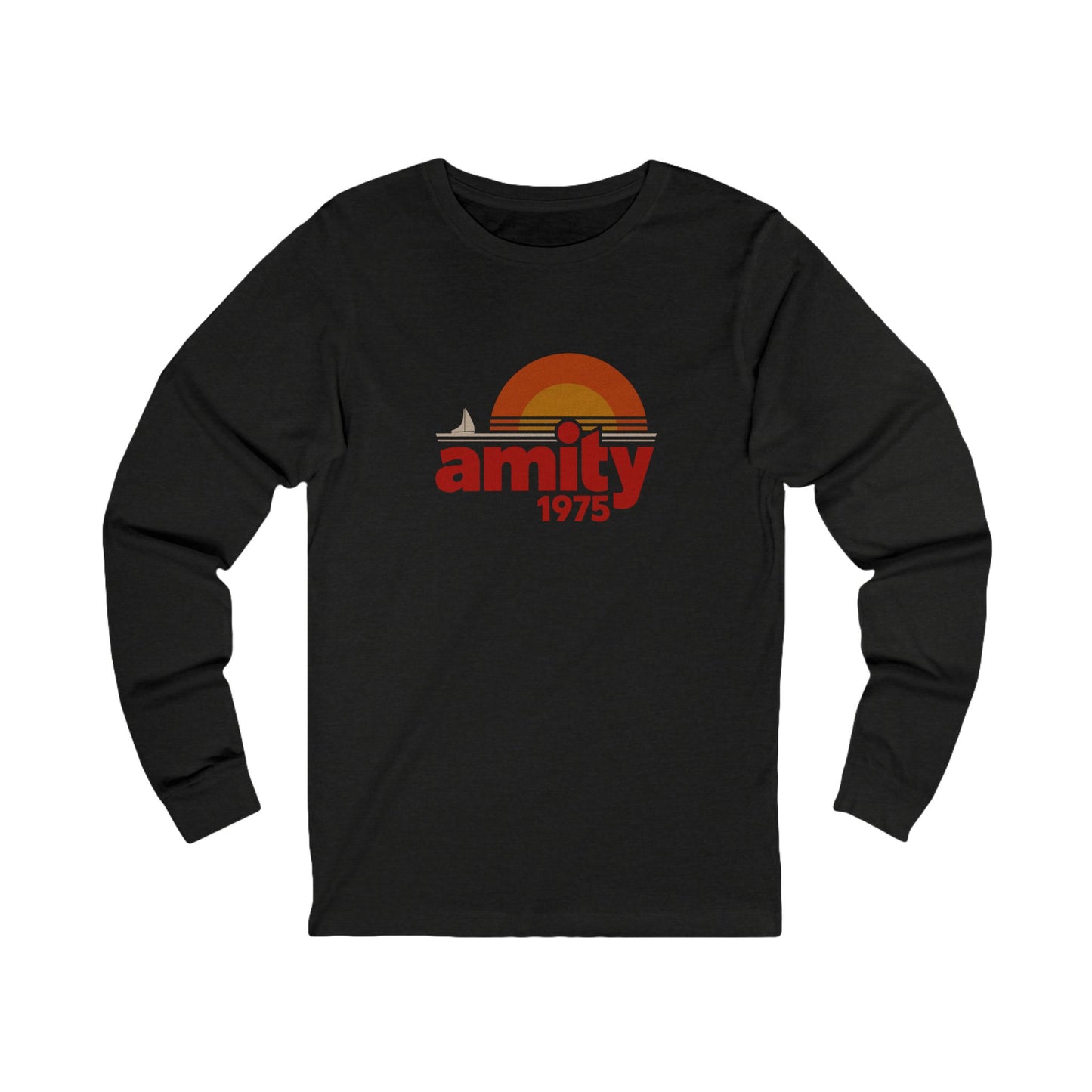 Amity Island 1975 — Jaws-Inspired Retro Long Sleeve (Dark)