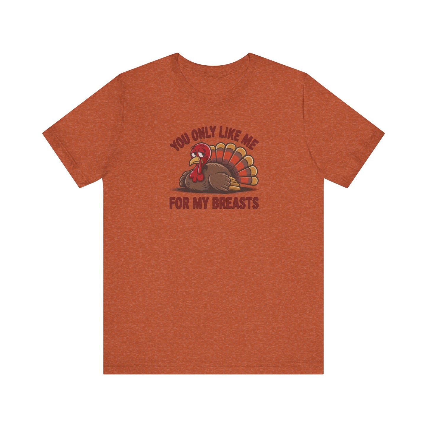 You Only Like Me for My Breasts — Thanksgiving Retro Tee (Light)