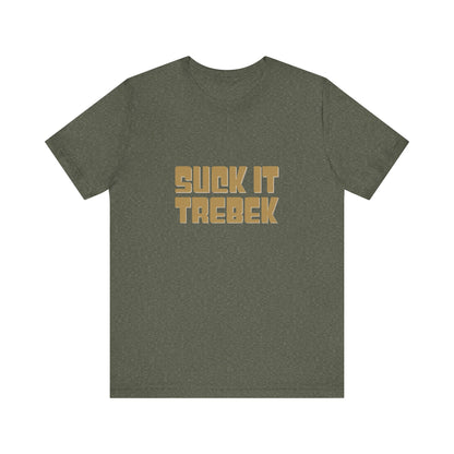Suck It Trebek — SNL Celebrity Jeopardy Sketch Retro Tee (Dark)