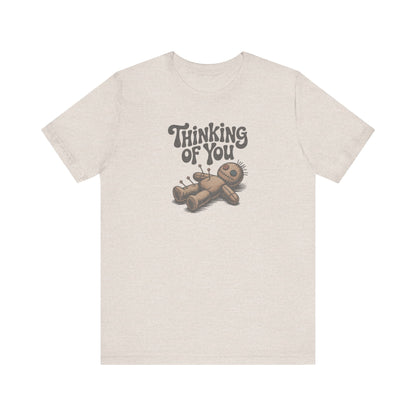 The Voodoo That You Do, So Well — Retro Voodoo Doll Tee (Light)