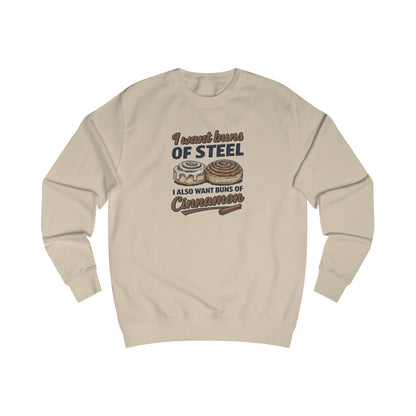 Buns of Steel (and Cinnamon) — Workout Retro Sweatshirt (Light)