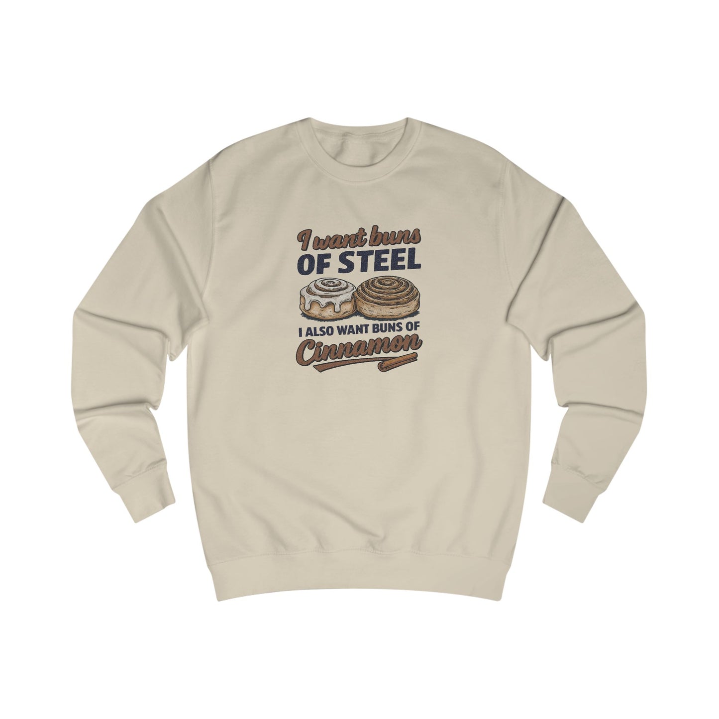Buns of Steel (and Cinnamon) — Workout Retro Sweatshirt (Light)