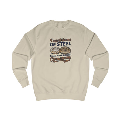 Buns of Steel (and Cinnamon) — Workout Retro Sweatshirt (Light)