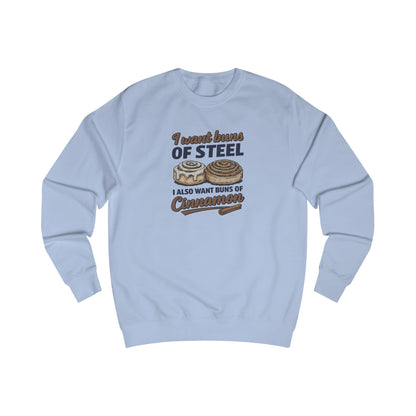 Buns of Steel (and Cinnamon) — Workout Retro Sweatshirt (Light)