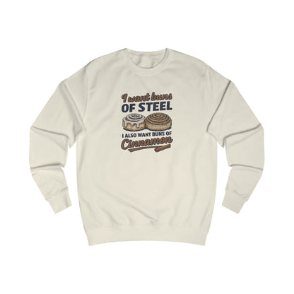 Buns of Steel (and Cinnamon) — Workout Retro Sweatshirt (Light)