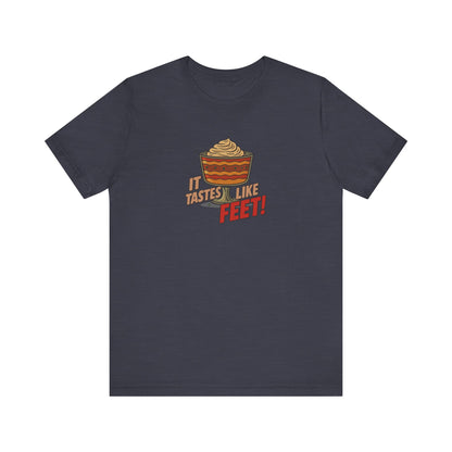 It Tastes Like Feet! — Thanksgiving Trifle Retro Tee (Dark)