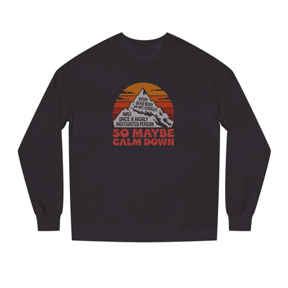 Everything in Moderation (Especially Fitness) – Mount Everest Retro Sweatshirt (Dark)