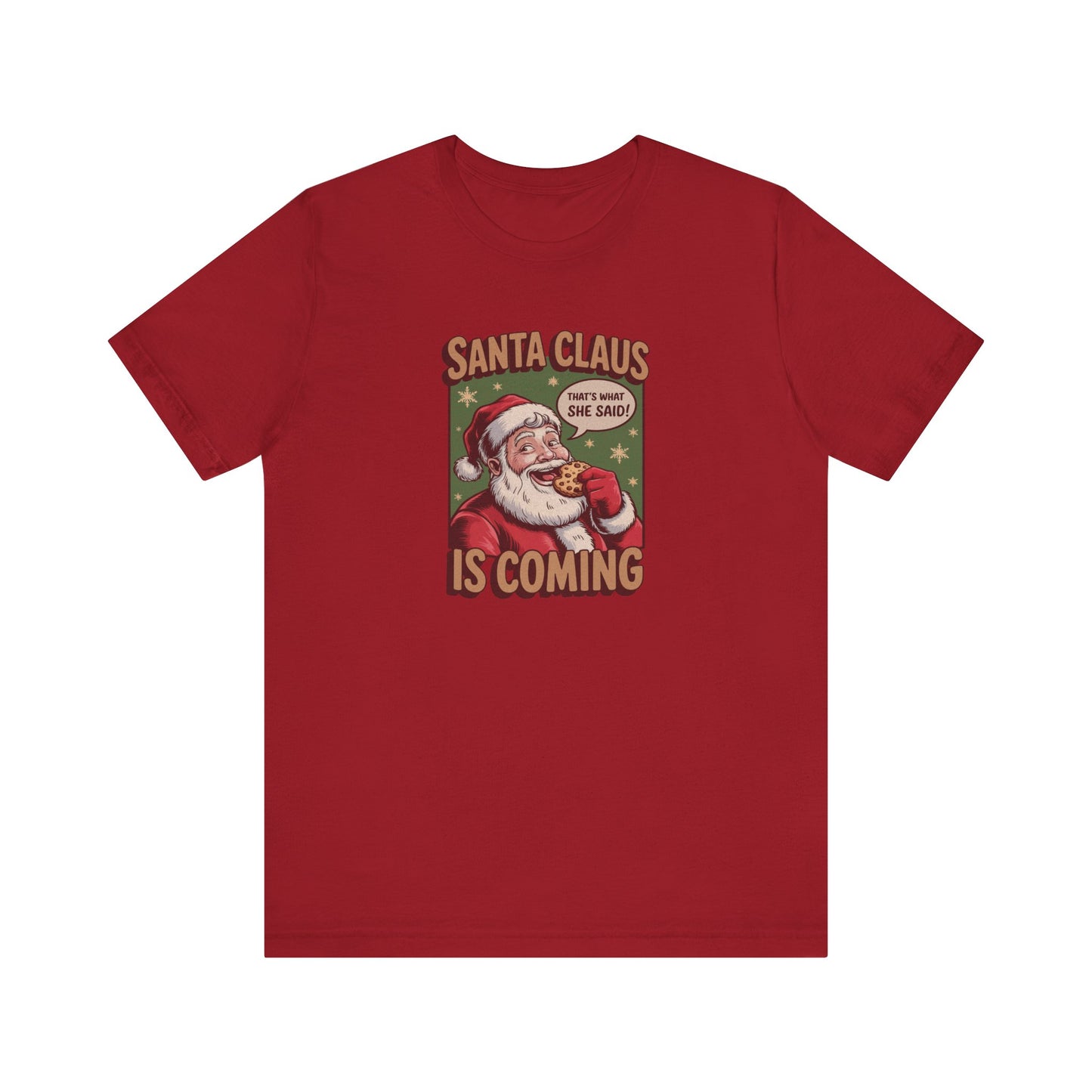 Santa Claus is Coming — Vintage Christmas Tee (Dark)