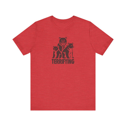Bears Are Terrifying — Retro Silhouette Tee (Light)