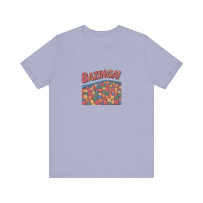 Bazinga! Ball Pit — Big Bang Theory Retro Tee (Light)