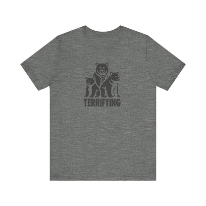 Bears Are Terrifying — Retro Silhouette Tee (Light)