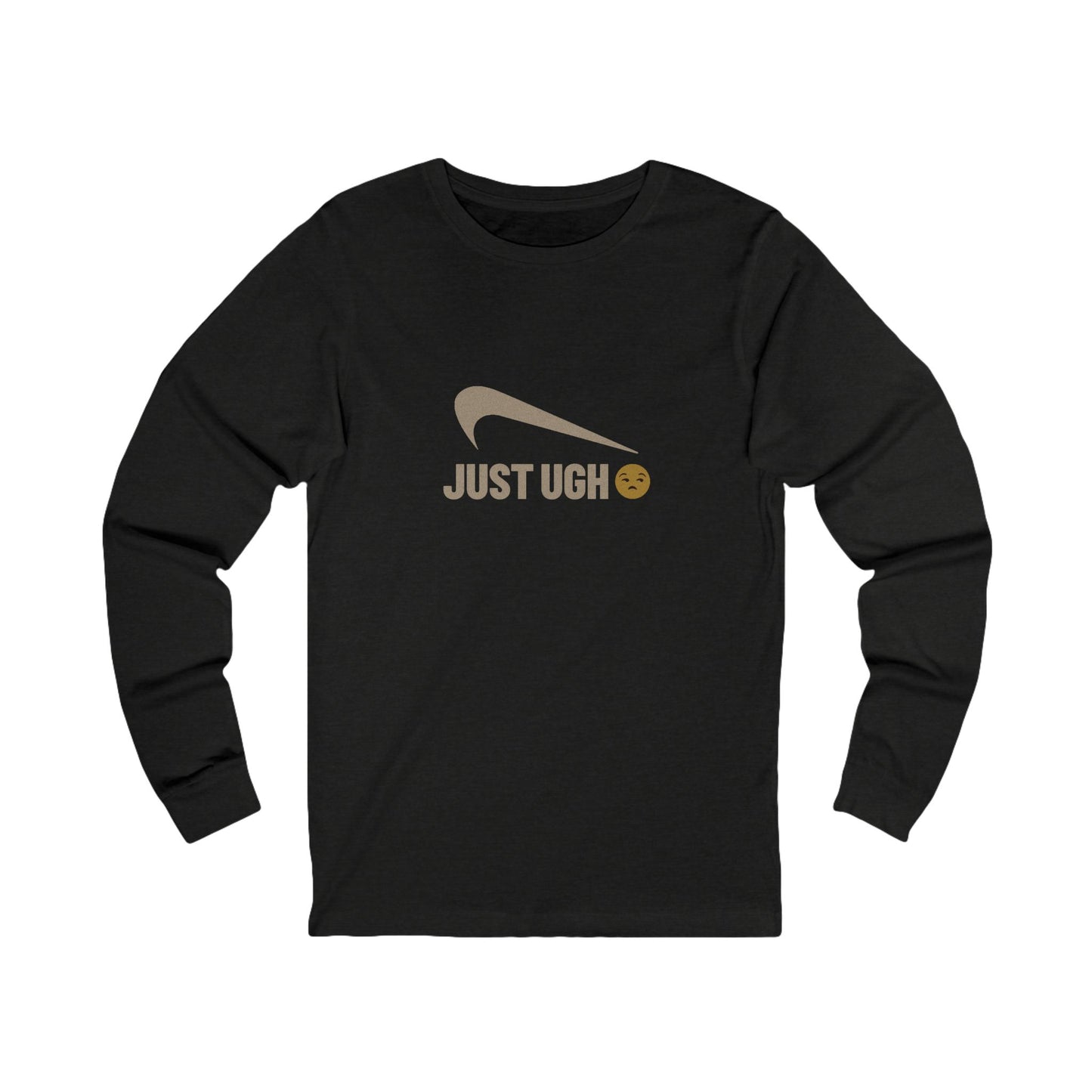Just Ugh 😒 Athletic Parody — Retro Workout Long Sleeve (Dark)