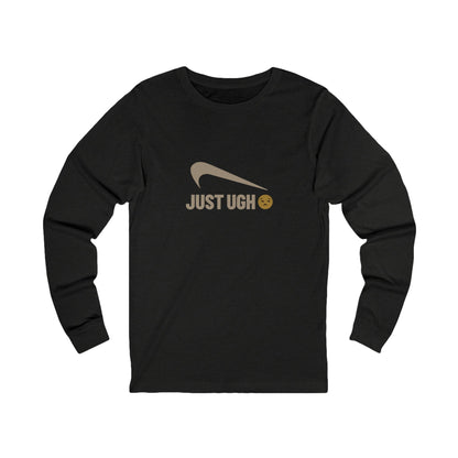 Just Ugh 😒 Athletic Parody — Retro Workout Long Sleeve (Dark)