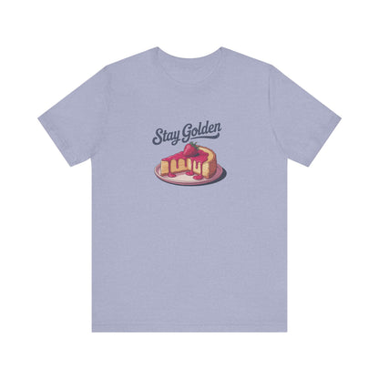 Stay Golden — Retro Cheesecake Graphic Tee (Light)