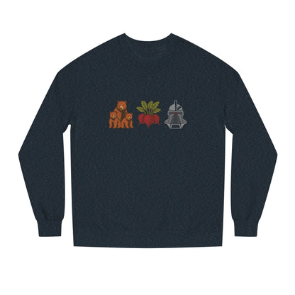 Bears, Beets, Battlestar (Icons) — Retro Sweatshirt (Dark)