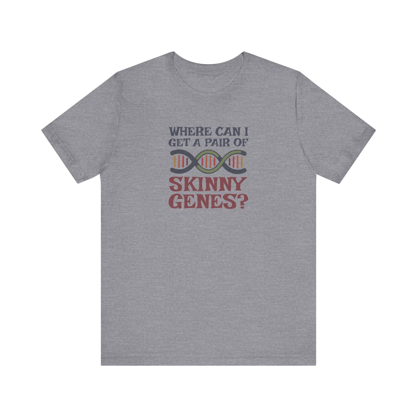 Pair of Skinny Genes (Colorful) — Retro Graphic Tee (Light)