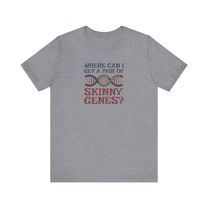 Pair of Skinny Genes (Colorful) — Retro Graphic Tee (Light)