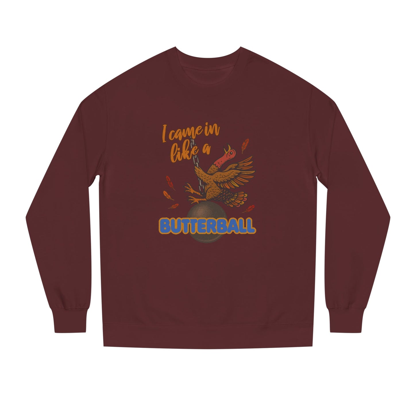 Like a Butterball — Miley Cyrus Thanksgiving Parody Retro Sweatshirt (Dark)