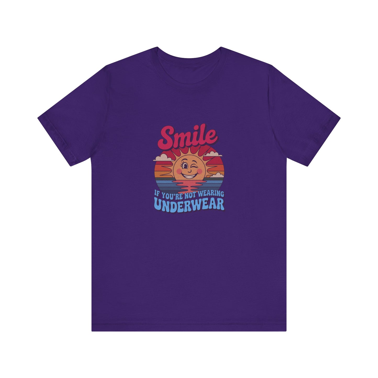 Smile If You’re Not Wearing Underwear — Retro Tee (Dark)