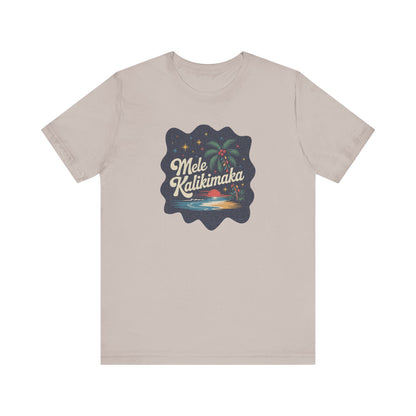 Mele Kalikimaka — Retro Hawaiian Christmas Tee (Light)
