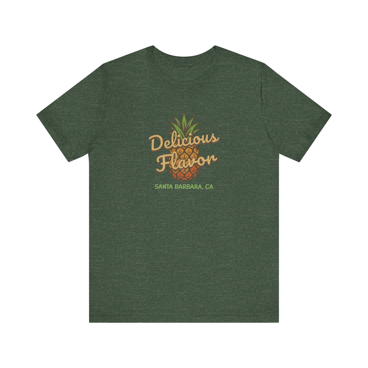 Delicious Flavor — Santa Barbara Pineapple Retro Tee (Dark)